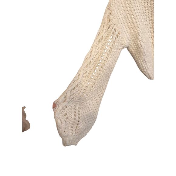 Urban Outfitters Women’s Cropped Sweater size Medium Boho Knit - Picture 4 of 5